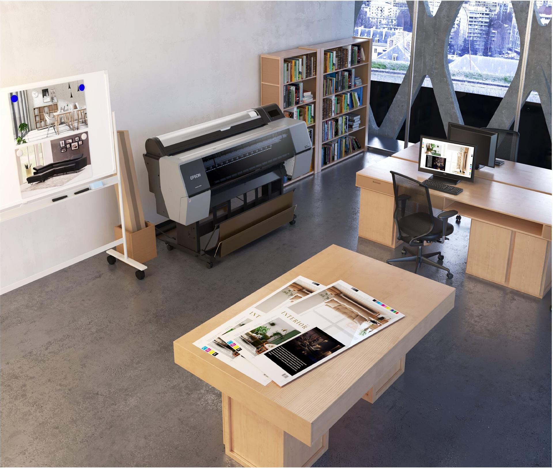 Epson SureColor P7300 24" Großformatdrucker 1200 x 2400 dpi Schwarz, Grau