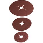 Wolfcraft Schleifpapier für Schleifteller ungelocht Körnung 24, 40, 60, 100 (Ø) 115 mm 2476000 1 Set (2476000)