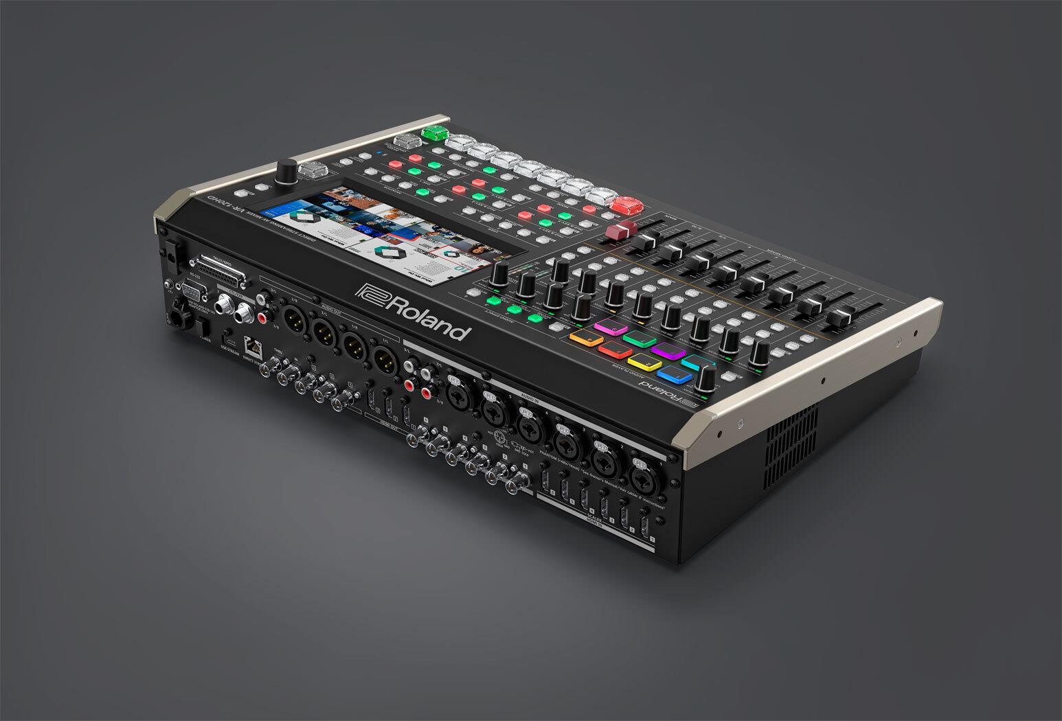 Roland VR-120HD 4-Kanal Streaming AV-Mixer 7" Touchscreen HD-SDI HDMI Schwarz