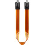 Wentronic Goobay SAT Fensterdurchführung, extrem flach (0,3mm), Braun-Schwarz, 0.5 m - F-Buchse <=> F-Buchse (67246)