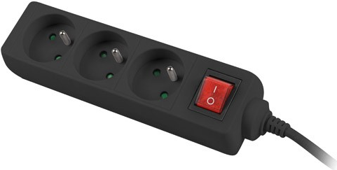 Lanberg PS1-03E-0300-BK Extender (3m, schwarz) (PS1-03E-0300-BK)