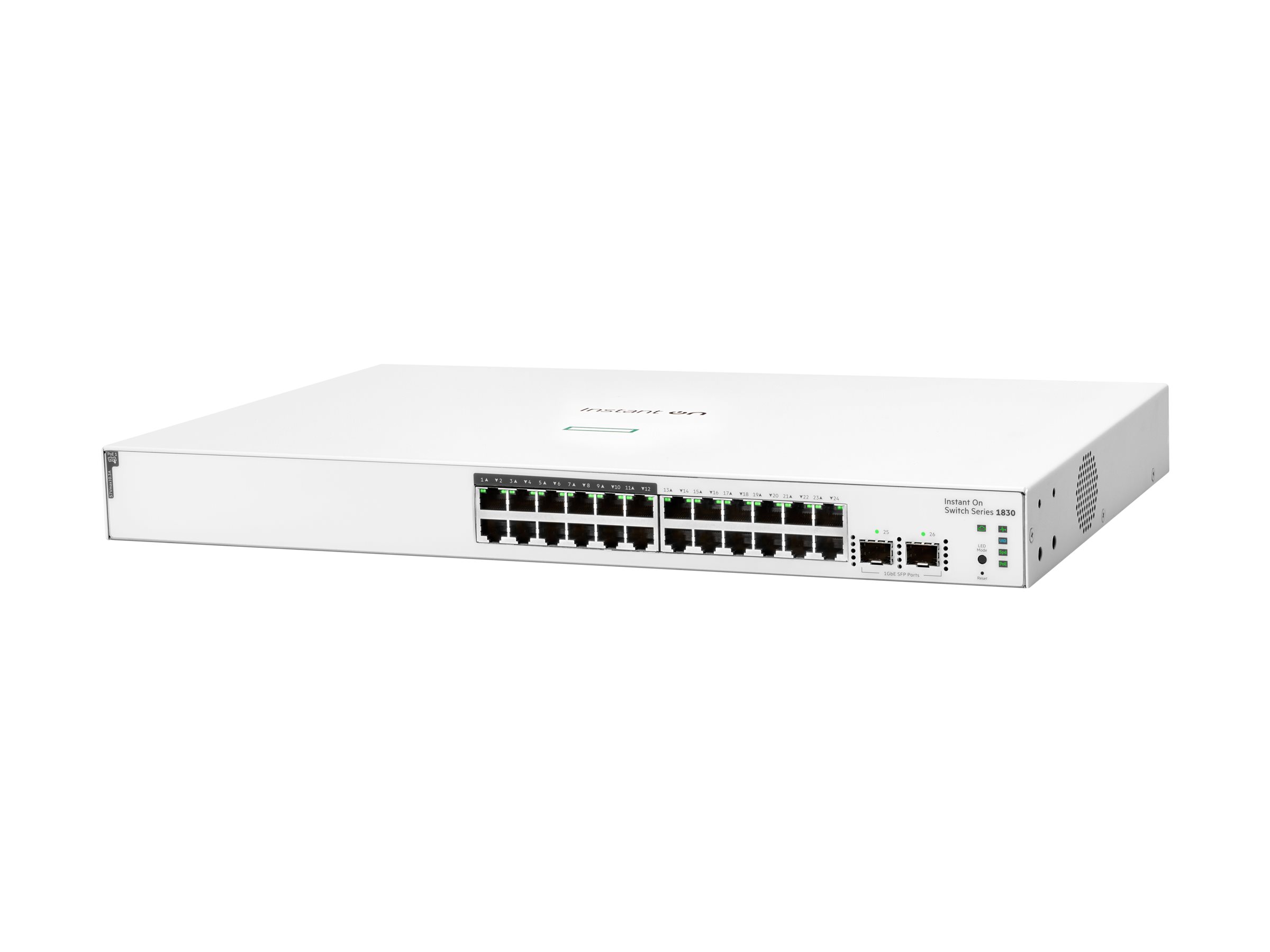 HPE Networking Instant On 1830 24G 12p Class4 PoE 2SFP 195W Switch Weiß