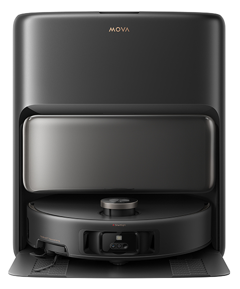 MOVA V50 Ultra Complete Schwarz Saug-Wisch-Roboter mit Reinigungsstation 24000 Pa