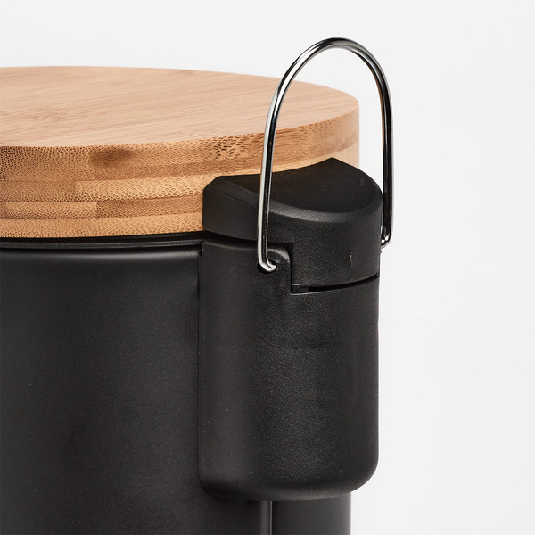 Zeller Kosmetikeimer 3 l Bambus, Schwarz