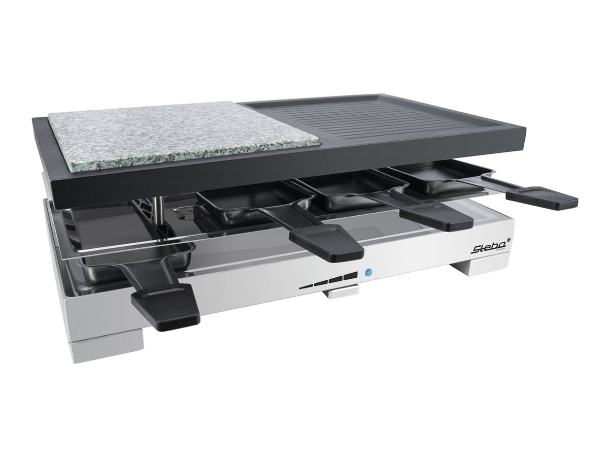Steba RC 88 Raclettegrill 1,2 kW Schwarz/Silber