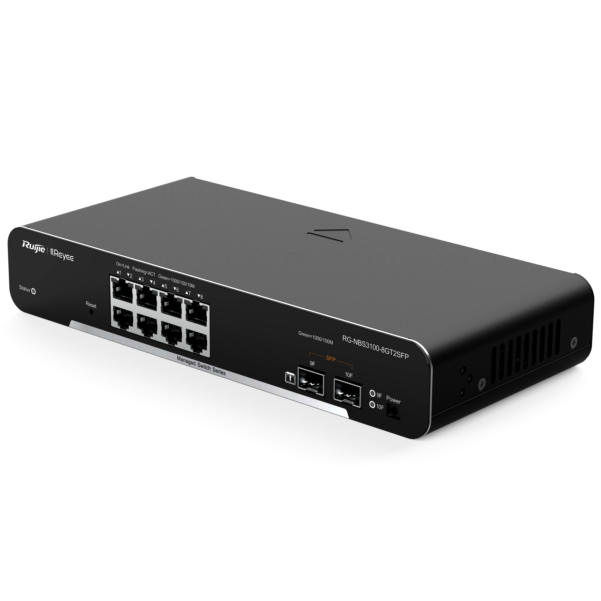 Reyee RG-NBS3100-8GT2SFP Layer 2 Cloud Managed Switch Schwarz