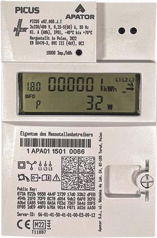 NZR Stromzähler 3 x 230/400V 23030627 (23030627)