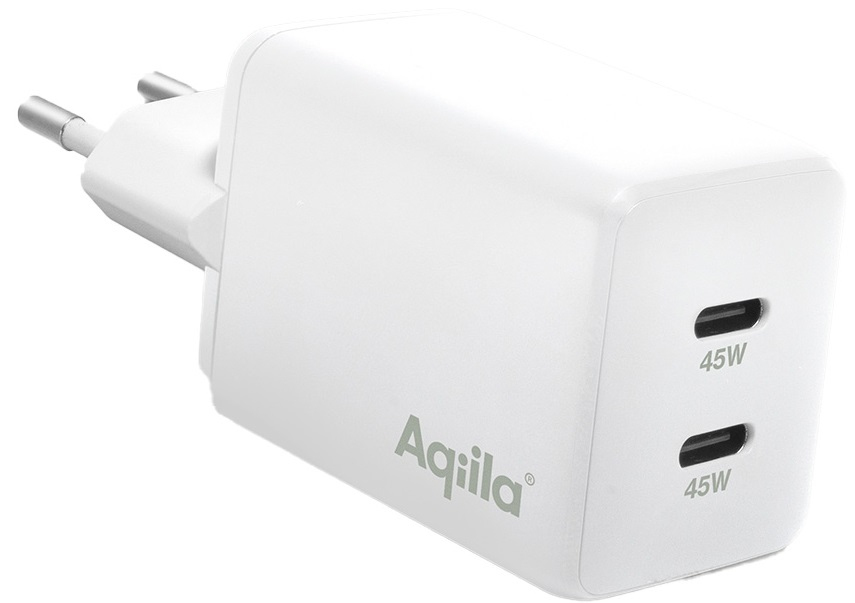 Aqiila Chargebird W2 45 W USB-C Ladeadapter Weiß