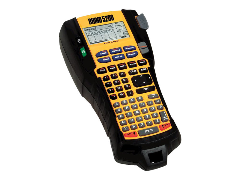 DYMO Rhino 5200 Beschriftungsgerät Thermotransfer 180 dpi 10 mm/sek Schwarz/Gelb