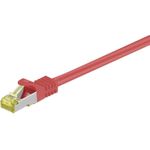 DSIT RJ45 Netzwerkkabel S/FTP (PiMF), mitCat.7 Rohkabel, Rot, 7,50m (DC-75-075)