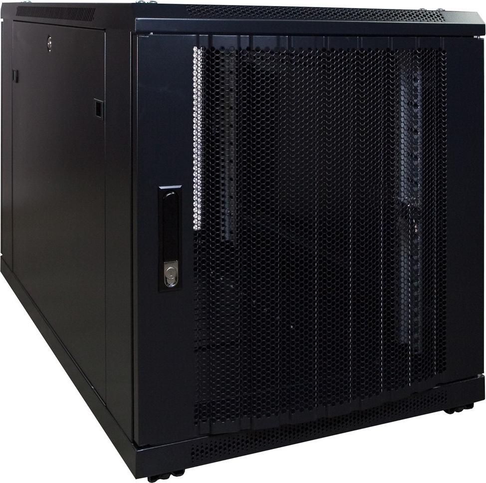 DSIT 12 HE, kleiner Serverschrank, mit perforierter Fronttür (BxTxH) 600 x 1200 x 720 mm (DS6212PP)