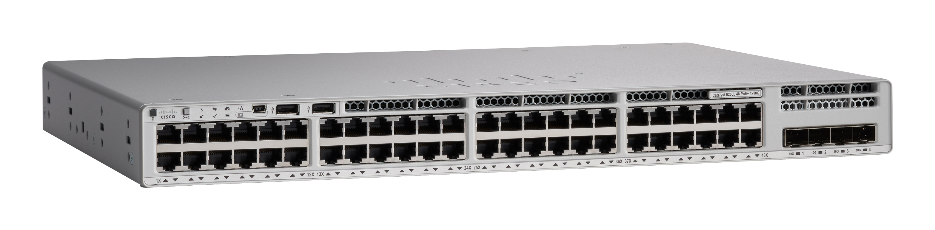 Cisco Catalyst 9200L C9200L-48PXG-4X-A Managed Switch 48 Ports Grau