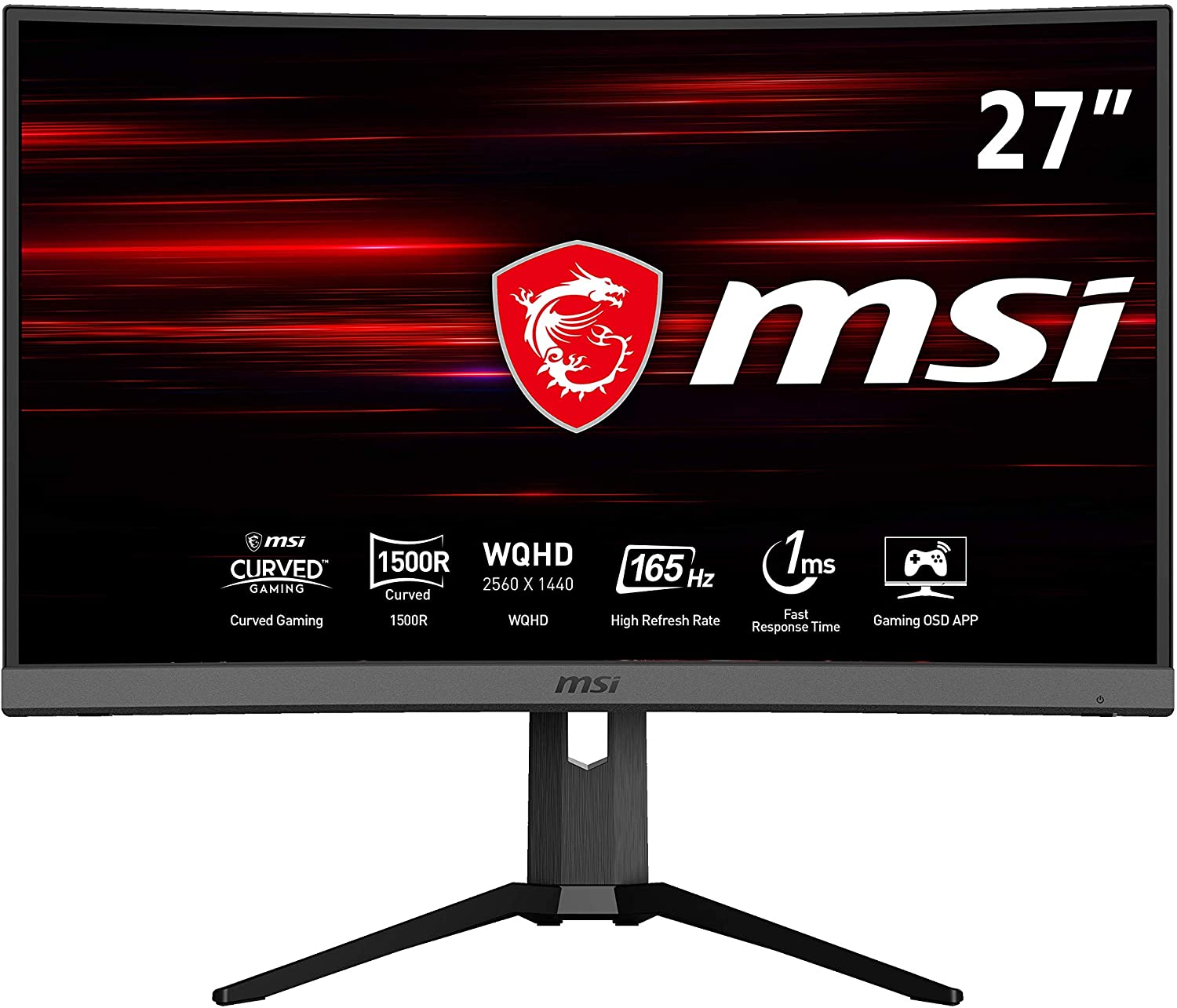 MSI LED-Monitor 68,60cm (27")  (68,5 cm) Optix MAG272CQR - Gaming Monitor (OPTIX MAG272CQR)