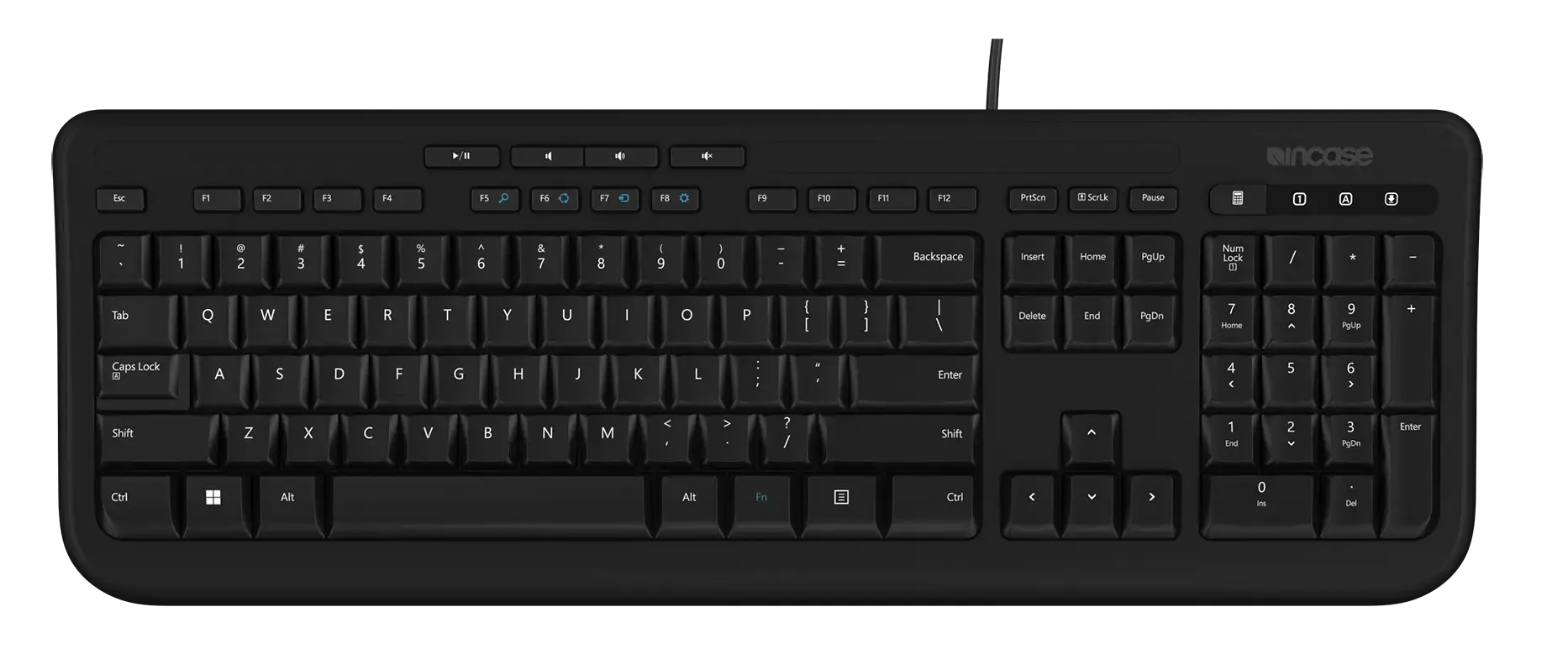 Microsoft Wired Keyboard 600 QWERTY GB-Layout USB Schwarz