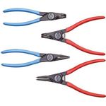 Gedore 1692283 Zangen-Set Passend für (Seegeringzangen) Außen- und Innenringe 19-60 mm 19-60 mm Spitzenform (Details) gerade, abgewinkelt 90°