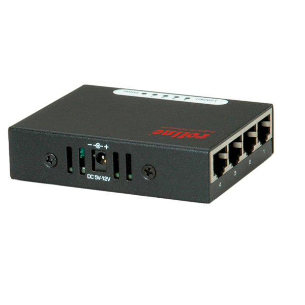 ROLINE Pocket Gigabit Ethernet Switch, 4 Ports, Unmanaged