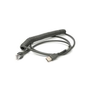Zebra USB-Kabel, 2,7m, gedreht USB-Kabel (Typ A): 2,7m, gedreht, Kabelcode U12 (CBA-U12-C09ZAR)