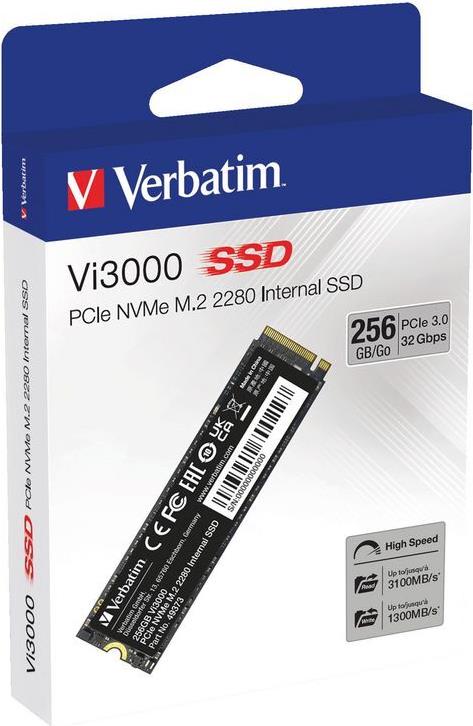 Verbatim Vi3000 256 GB M.2 PCIe 3.0 NVMe SSD