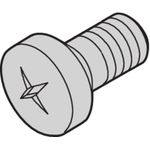 SCHROFF Linsenkopfschraube mit Kreuzschlitz - NTS LIN.SCHR.M2,5X8 NI 100ST (21101069)
