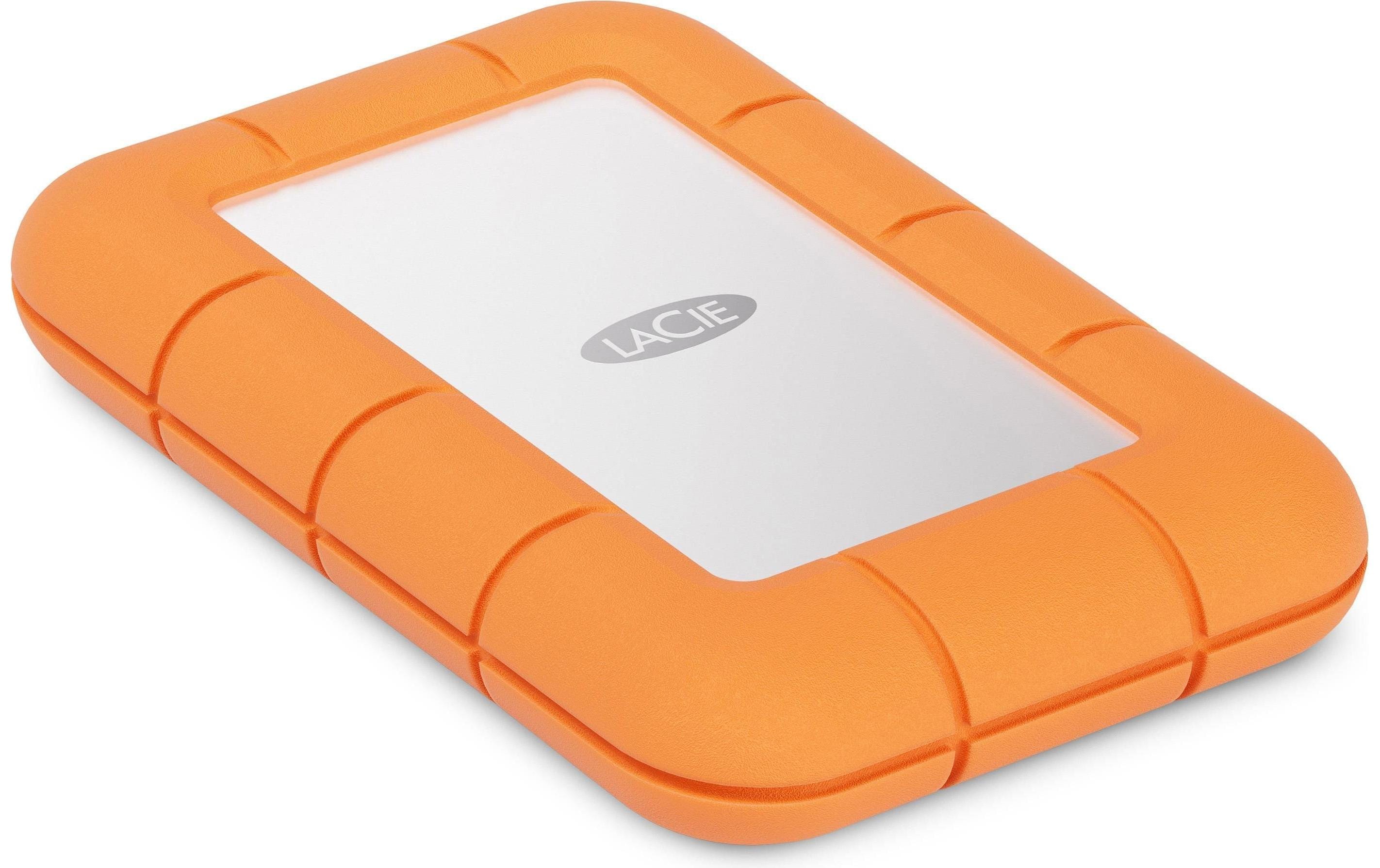 LaCie Rugged Mini SSD 500 GB USB 3.2 Gen 2x2 Grau, Orange