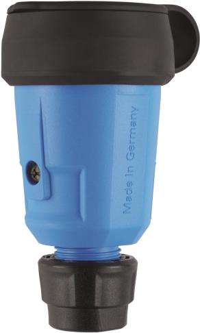 ABL Hightech Kupplung SCHUKO 100000076 Elamid blau Manschette/Deckel IP44 10 (100000076)