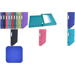 ELBA Sammelbox Osmose, DIN A4, PP, Füllhöhe: 80 mm, sortiert aus Polypropylen 0,7 mm, mit beschriftbarem Rückenschild, - 9 Stück (400105071)