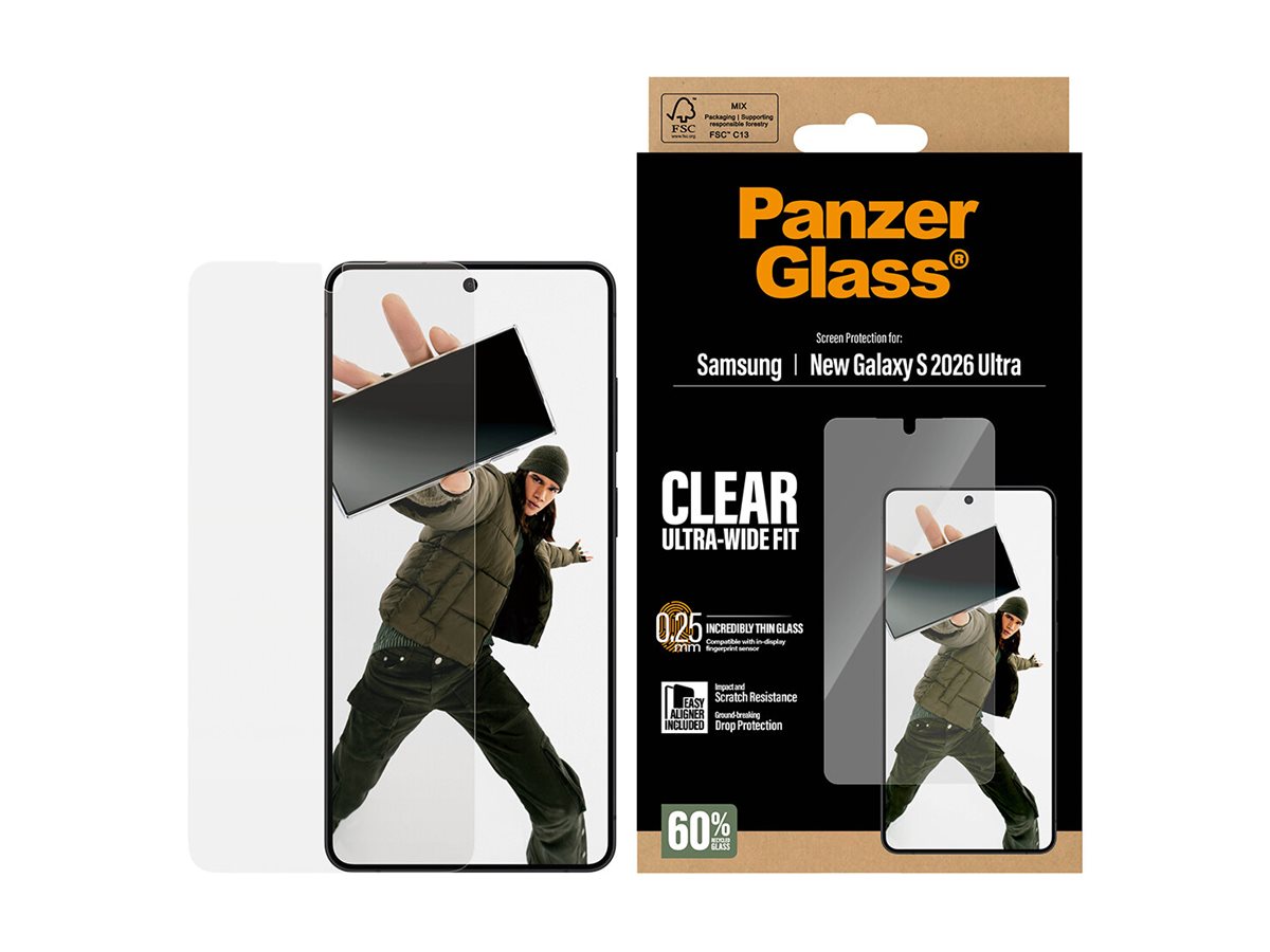 PanzerGlass Displayschutzglas Ultra-Wide Fit EasyAligner für Samsung Galaxy S26 Ultra Transparent