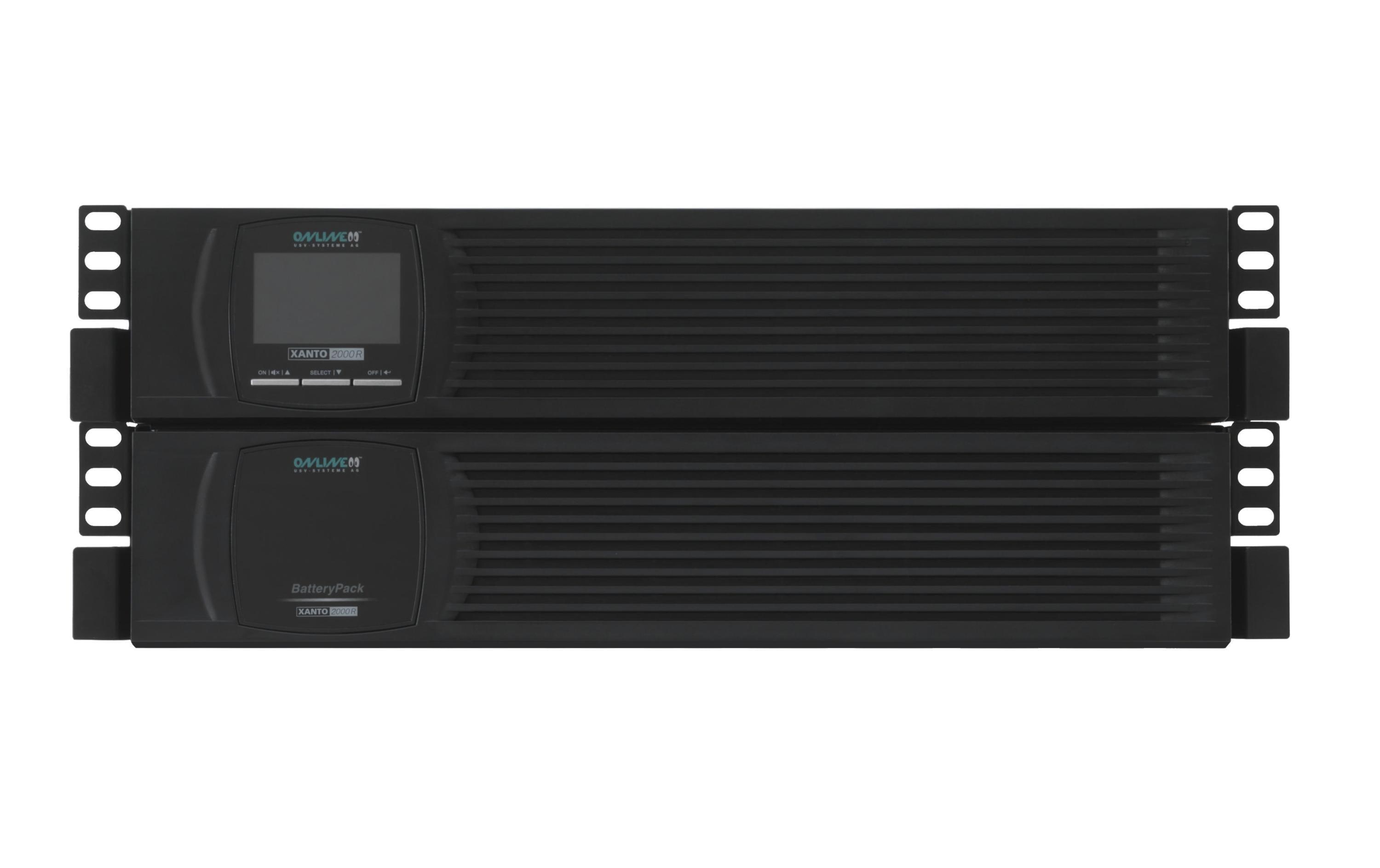 Online USV XANTO 2000R 2000 VA 2000 W Online-Doppelwandler 19" 2U Schwarz