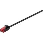 Wentronic Goobay CAT 6 Slim-Patchkabel, U/UTP, Schwarz, 1 m - Kupfermaterial (93714)