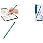 Staedtler Mars® Lumograph® digital classic Digitaler Stift mit druckempfindlicher Schreibspitze, mit präziser Schreibspitze Blau (180 22-3)