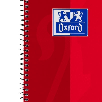 Oxford 100050361 Collegeblock A4 kariert 80 Blatt Rot