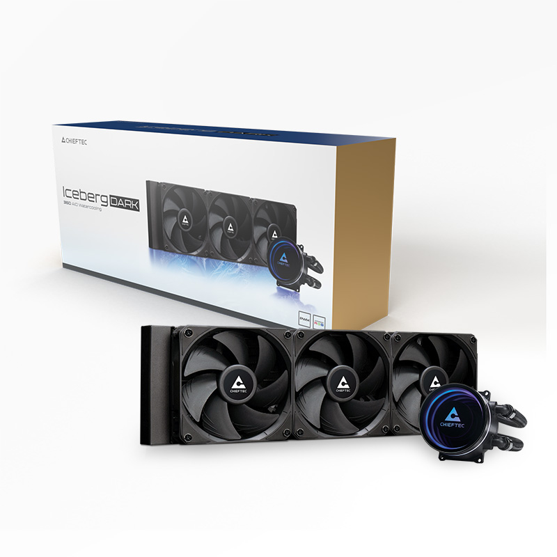 Chieftec Iceberg 360 DARK 360 mm Prozessor-Flüssigkeitskühlsystem Schwarz