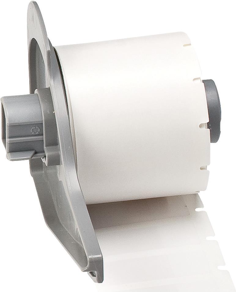 Brady M71-29-417 Druckeretikett Transparent - Weiß Selbstklebendes Druckeretikett (M71-29-417)