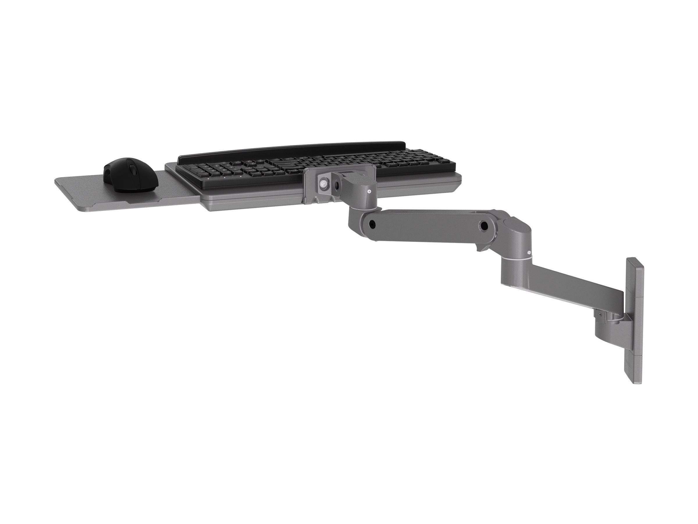 Ergotron LX Pro Tastatur-/Mausablage mit Stützarmhalterung – Wandmontage, Aluminium, Dunkelgrau