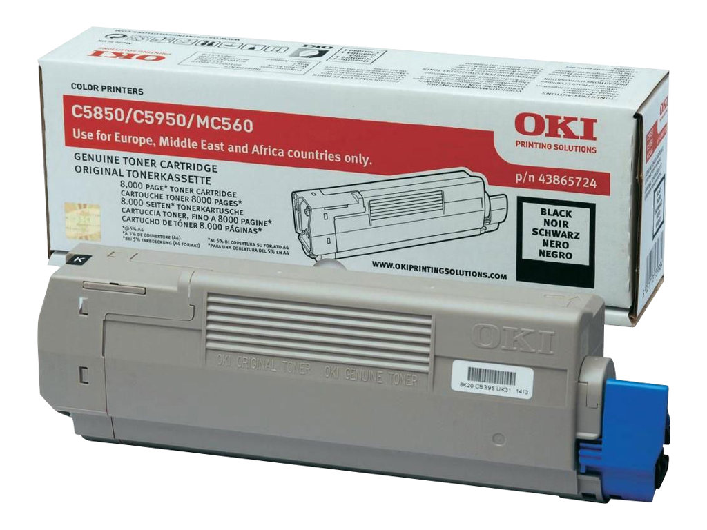 OKI Tonerpatrone 43865724 ca. 8.000 Seiten Schwarz