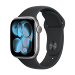 Apple Watch Series 11 GPS 42 mm Space Grey Aluminium Black Sport Band M/L