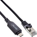 InLine® USB 3.2 Netzwerkadapter Kabel, Gigabit, USB-C zu RJ45 Stecker, 5m (33381B)