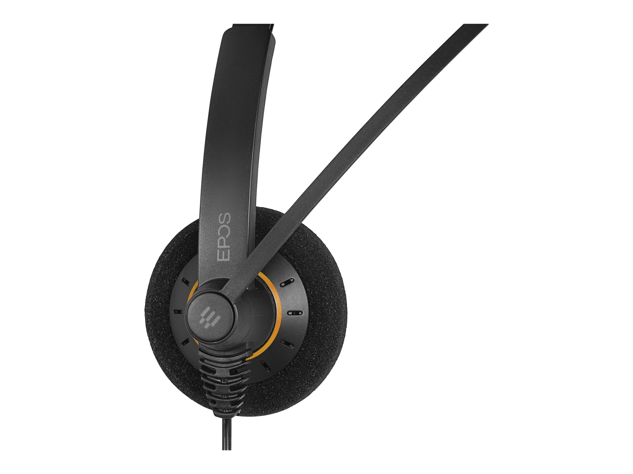 EPOS IMPACT SC 60 USB ML On-Ear Headset Stereo USB Schwarz mit orangefarbenen Akzenten