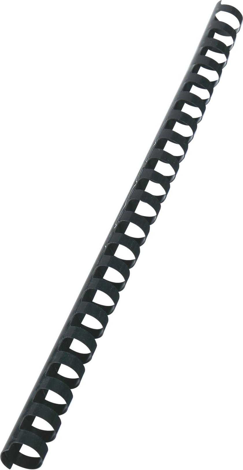 GBC CombBind Kunststoff-Binderücken DIN A4 16 mm 21 Ringe 100 Stück Schwarz