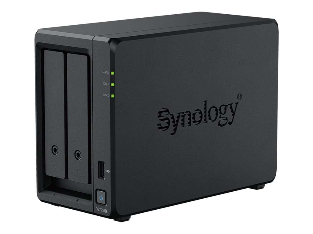 Synology Disk Station DS725+ NAS-Server 4 GB RAM 2.5 Gigabit Ethernet Schwarz