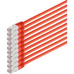 S/CONN maximum connectivity Netzwerkkabel-Patchkabel, cat 6, S/FTP, PIMF, Halogenfrei, VE10, rot, 1,0m (75711-HR-SET10)