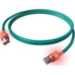 ZVK EasyLan KupferPatchkabel Kat6A LED Kat 6A gesch.türkis 7,5m CS1OTADAD0075 (CS1OTADAD0075)