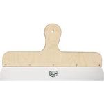 WESTEX Fassadenspachtel, rostfrei, 400 mm, Holzgriff aus rostfreiem Edelstahl, mit Sperrholzgriff, zum - 1 Stück (91394010)