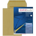 Elepa - rössler kuvert Versandtaschen C5 (162x229 mm) ohne Fenster, selbstklebend, 90 g/qm, braun, 50 Stück (30002474)