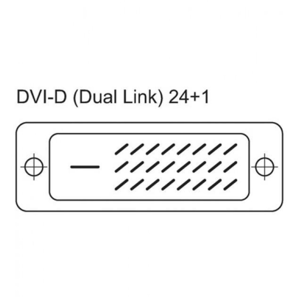 TECHly ICOC-DVI-8130 DVI-D Dual Link Videokabel 3 m Schwarz