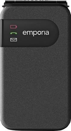 Emporia SIMPLICITYglam 2G (V227-2G), black, Großtastenklapphandy RAM 32 MB, Drei Kurzwahltasten, Automatische Rufannahme bei Aufklappen des Geräts, austauschbarer Akku (V227_001_B)