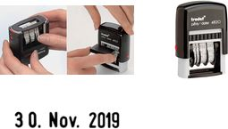 trodat Datumsstempel Printy Dater 4820, selbstfärbend - für den Markt: F (73856)