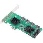 InLine® Schnittstellenkarte, 8x SATA 6Gb/s Controller, PCIe 2.0 (PCI-Express) (76617K)