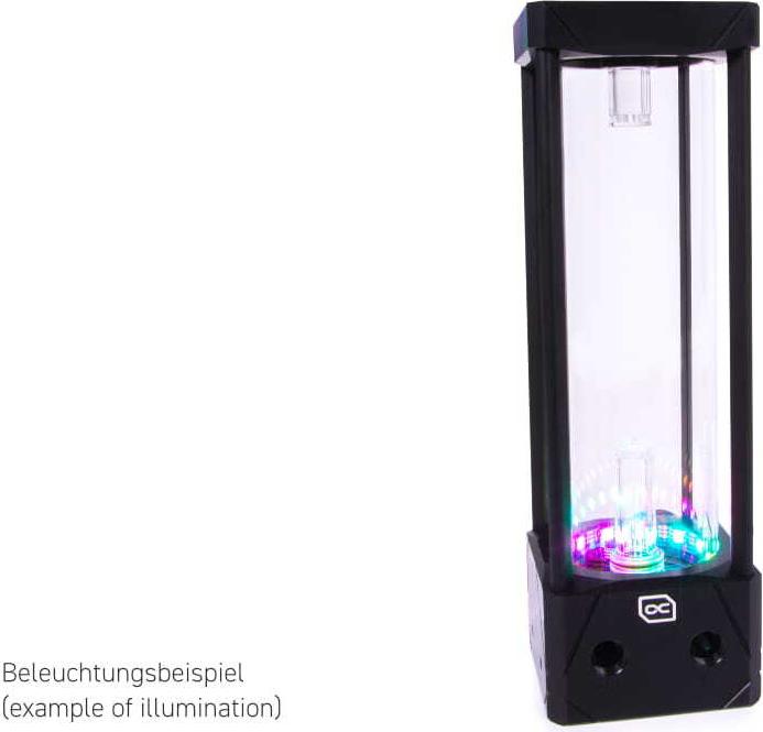 Alphacool 13326 Wasserblock Acetal Aluminium Glas Schwarz Transparent
