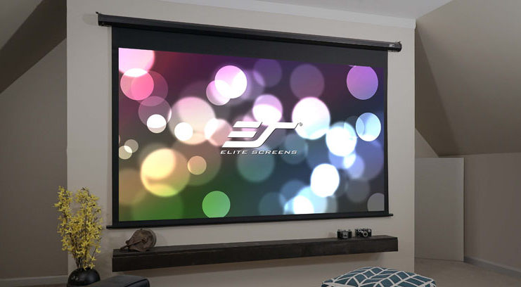 Elite Screens MaxWhite M135UWH 135" Rolloleinwand Schwarz